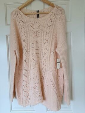 Anthropologie Long-Sleeve Pointelle Sweater NWT M